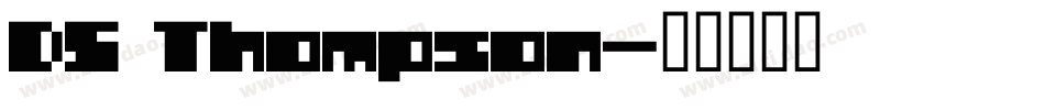 DS Thompson字体转换